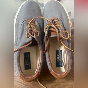 Polo by Ralph Lauren Gray and Brown Sneakers